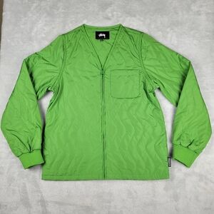Stussy Women's Jacket Green Convertible Vest Size M Medium